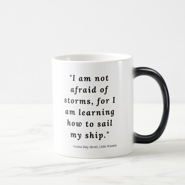Taza Mágica Louisa May Alcott, Pequeñas Mujeres Citas #2 (Derecha)