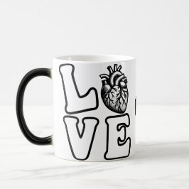 Taza Mágica LOVE Anatomical Human Heart 