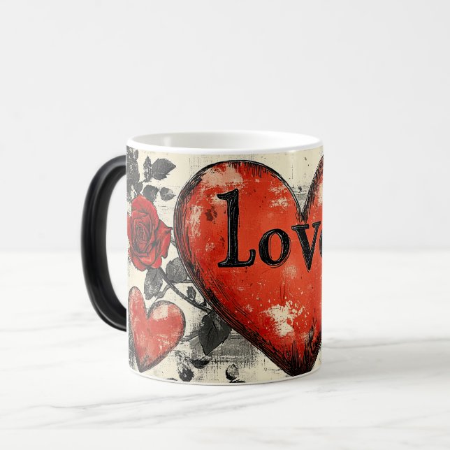 Taza Mágica Love dark valentines day (Anverso izquierdo)