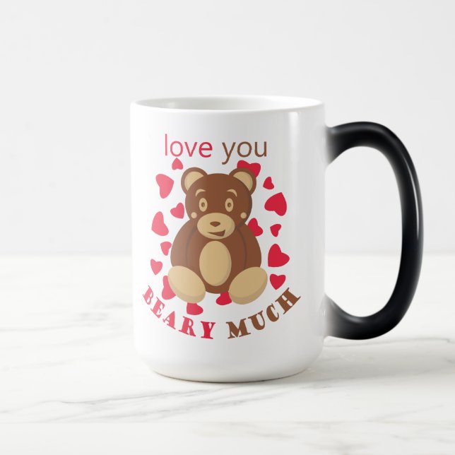 Taza Mágica Love you beary much for Valentine's Day (Derecha)