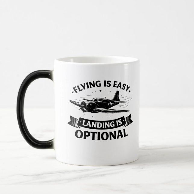 Taza Mágica Low Altitude Humor Warbird Pilot Tee (Izquierda)