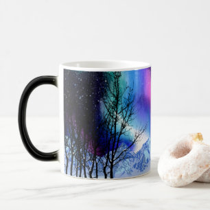Taza mágica luces mágicas de invierno