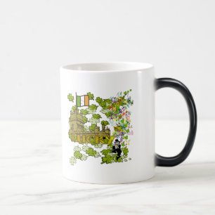 Taza Mágica Lucky Leprechaun y su castillo irlandés