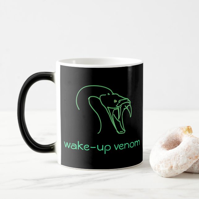 Taza Mágica Lugar de despertar - Gráfica de cabeza de serpient (Con donut)