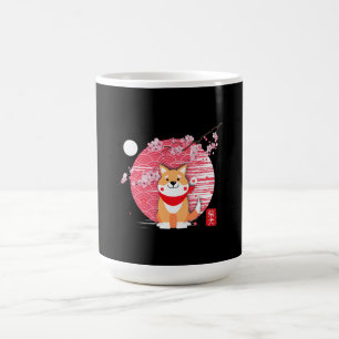 Taza Mágica Luna de flores de cerezo japonesa cuba shiba inu k