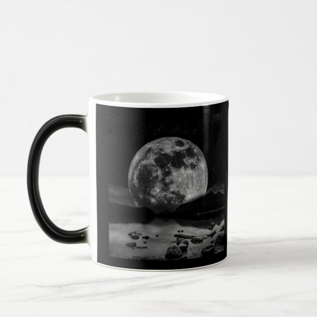 Taza Mágica Luna Llena B&N (Izquierda)