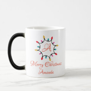 Taza Mágica Luz navidad personalizada - Feliz Navidad
