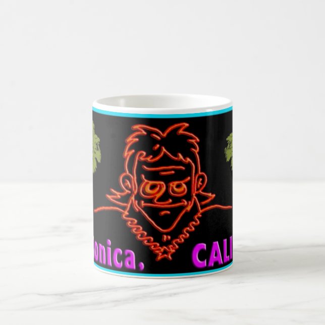 Taza Mágica ¡Macvy Santa Monica California Mug! (Centro)