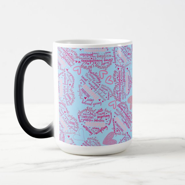 Taza Mágica Madre de los corazones 01.Pink Lblue BG (Izquierda)