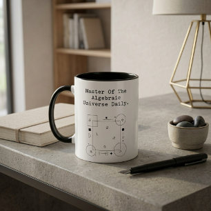Taza Mágica Maestro del Universo Algebraico   Genio Matemático