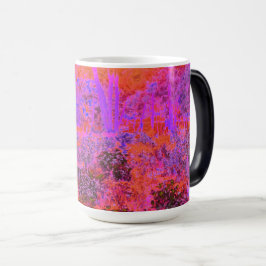Taza Mágica Magenta Trippy y Jardín Impresionante Naranja