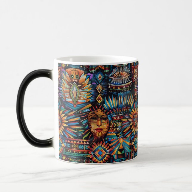 Taza Mágica Magi "Tapiz Precolombino" de Cerulean (Izquierda)