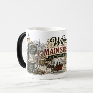 Taza Mágica Magia de invierno en Fryeburg Maine Color
