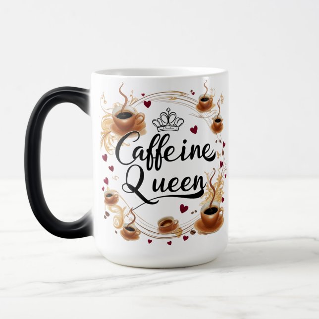 Taza Mágica Magia Morphing Mug para los amantes del café (Izquierda)