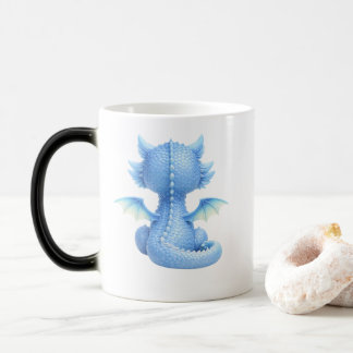 Taza Mágica Magische Tasse mit einem süßen blauen Drachenbaby
