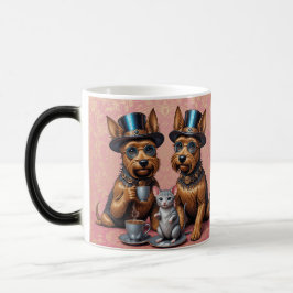 Taza Mágica Magnífico Yorkshire Terriers Morphing Mug