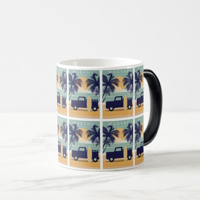 Taza Mágica Malibu Sunset Escape de California (Anverso derecho)