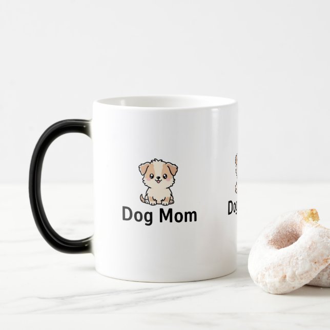 Taza Mágica Mamá de Perrito Adorable (Con donut)