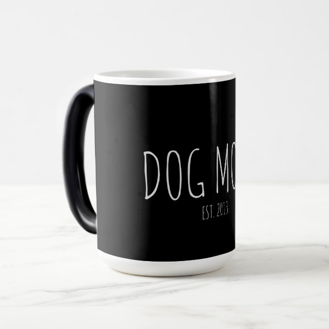 Taza Mágica Mamá de perro moderna personalizada (Anverso izquierdo)