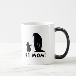 Taza Mágica Mamá del número uno: Pingüino y polluelo