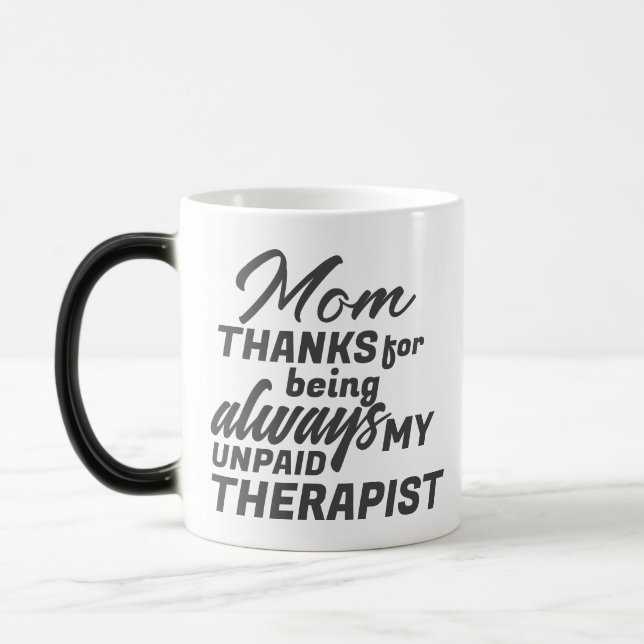 Taza Mágica Mamá, un humor gracioso para terapeuta no remunera (Izquierda)