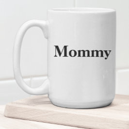Taza Mágica Mami Typografía Graciosa Nueva Mamá Café Mug