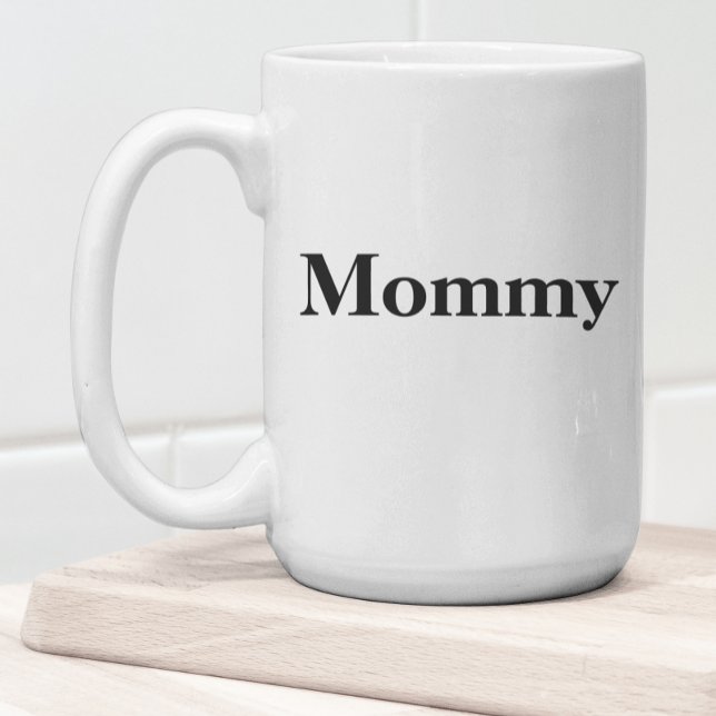 Taza Mágica Mami Typografía Graciosa Nueva Mamá Café Mug (Subido por el creador)