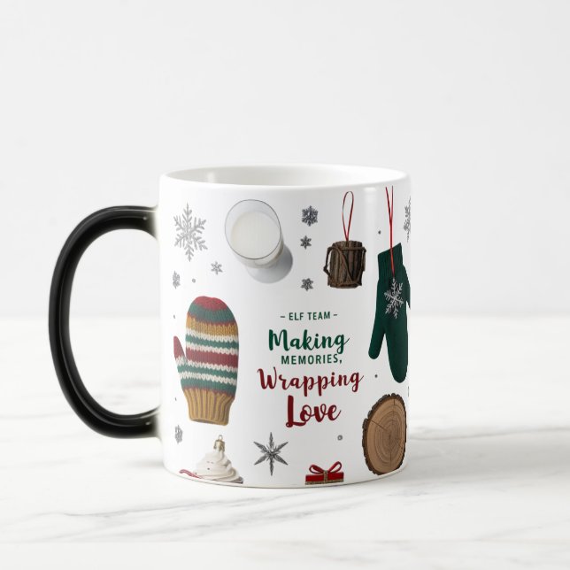 Taza Mágica Manguitos de punto rústicos acogedores de fiesta (Izquierda)