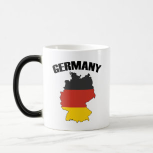Taza Mágica Mapa de Alemania - Bandera alemana - Viajes de Deu
