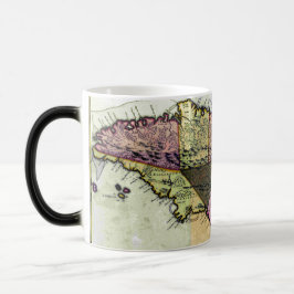 Taza Mágica Mapa de la época de Jamaica 1680
