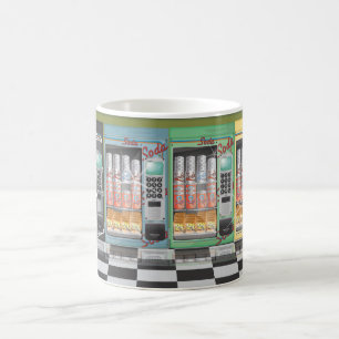 Taza Mágica Máquina Expendedora Diner Vintage
