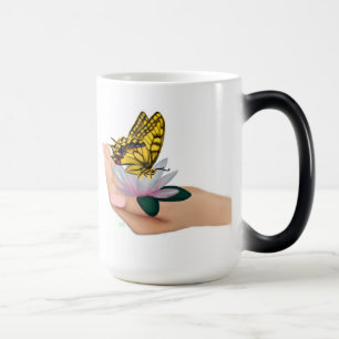 Taza Mágica Mariposa en Lotus Bloom