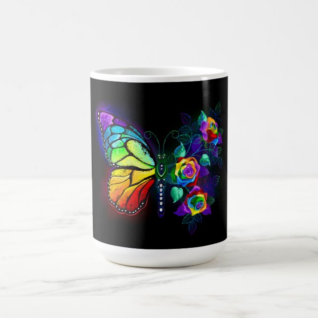 Taza Mágica Mariposa florida arcoiris (Centro)