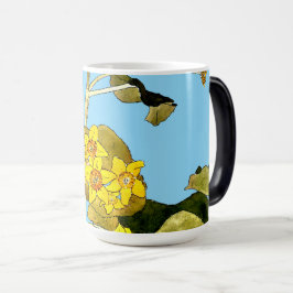 Taza Mágica Mariposas de Art Nouveau