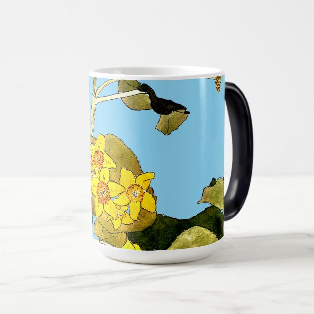 Taza Mágica Mariposas de Art Nouveau (Anverso derecho)