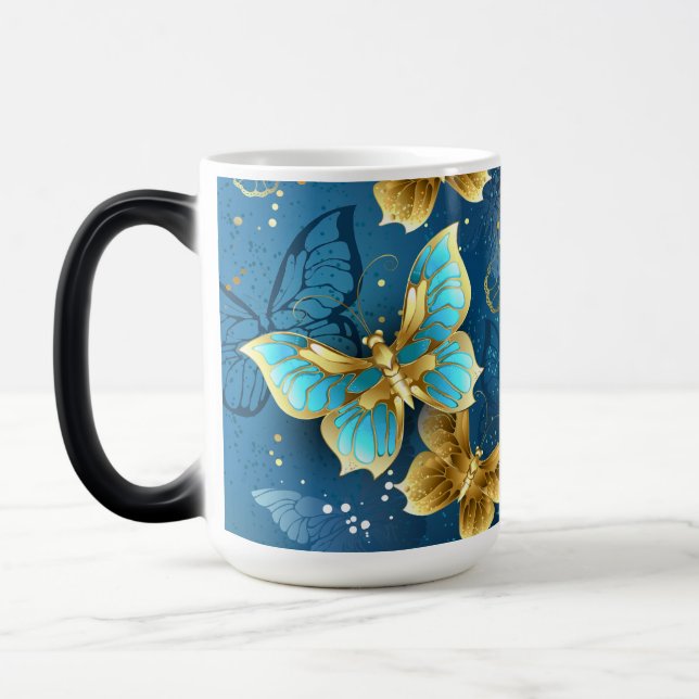 Taza Mágica Mariposas doradas (Izquierda)
