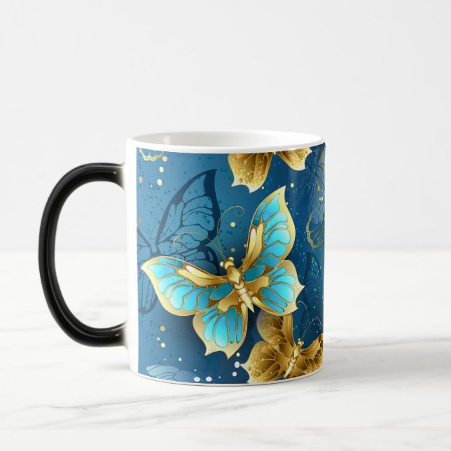 Taza Mágica Mariposas doradas (Izquierda)