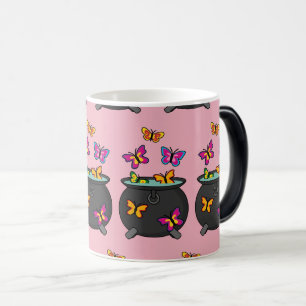 Taza Mágica Mariposas mágicas de un Cauldron