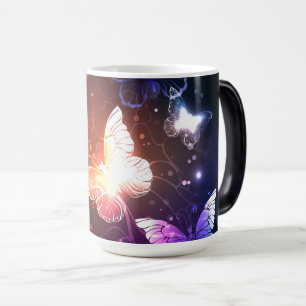 Taza Mágica Mariposas nocturnas brillantes