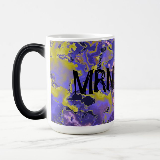 Taza Mágica Mármol Radioactivo (Izquierda)