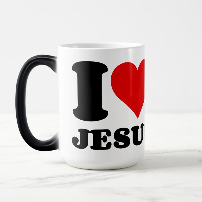 TAZA MÁGICA ME ENCANTA JESÚS (Izquierda)