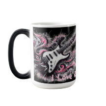 Me encanta la pintura de guitarra eléctrica Rock N