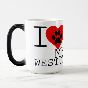 TAZA MÁGICA ME ENCANTA MI WESTIE