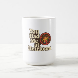 Taza Mágica Me tenías en Heirloom Retro Tomato Garden Design