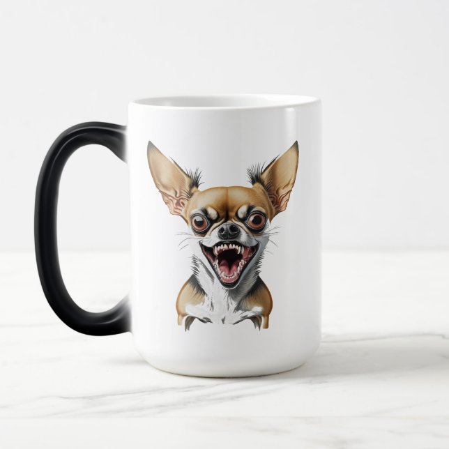 Taza Mágica Mean Chihuahua | Perros divertidos (Izquierda)