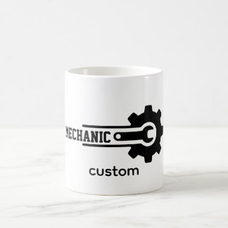 Taza Mágica Mechanic Gear Logo – Automotive & Workshop Design
