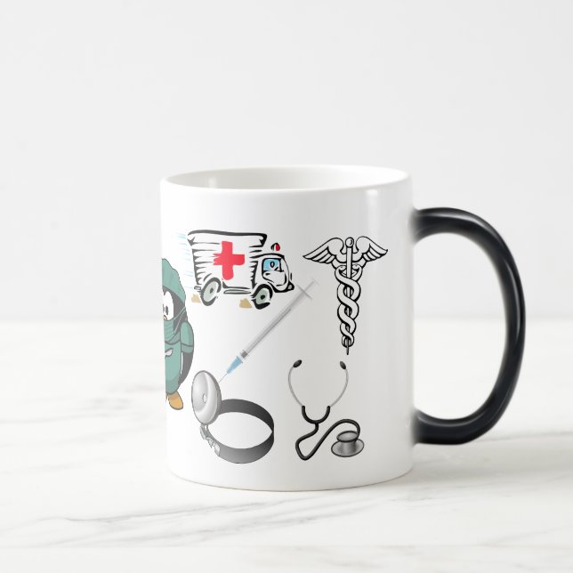 Taza Mágica Médica Enfermera del Hospital de Emergencia Médica (Derecha)