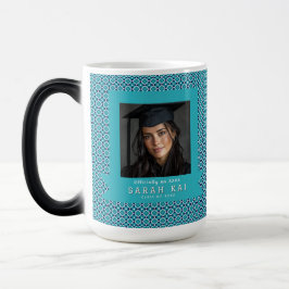 Taza Mágica Médico Certificado con Patrón Cuadrado de Moda