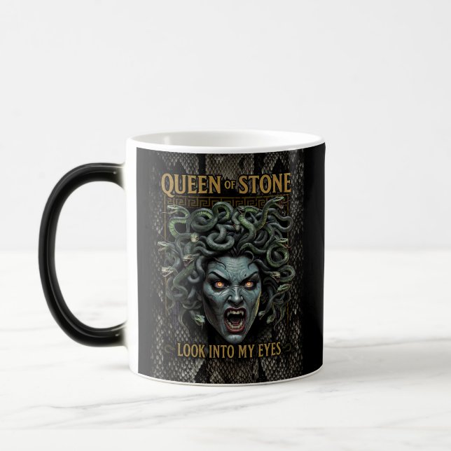 Taza Mágica Medusa Reina de la Mugre Gótica (Izquierda)