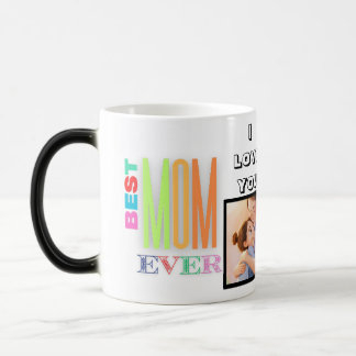 Taza Mágica Mejor Collage de fotos y nombre de mamá de todos l